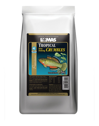 Mini Pellets Alimento Peces Tropicales 1.5 Kg Criador Lomas