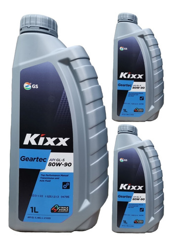 3 Litros Aceite Diferencial 80w90 Gl-5 Kixx Korea