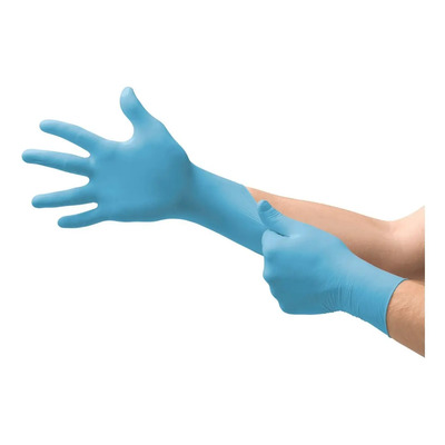 Guante Edge 82-134 Nitrilo Sin Polvo Palma Texturizada Azul Talla M Azul Claro