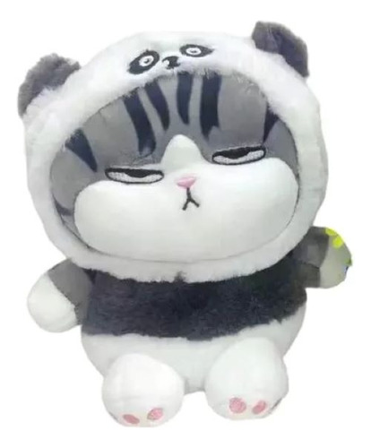 Peluche Gato Enojado Disfraz Gatito Gruñon Kawaii Suave