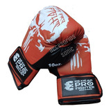 Guantes Box  Mexican Pro Fighter C/velcro Del 10 A 16 Oz 