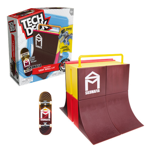 Tech Deck Skate Dedos Set Rampa Y Patineta Baker Original