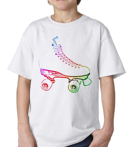 Remera De Niño Patin Patinar Color Ruedas Deporte