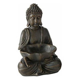 Buda Sentado Con Cuenco Para Jardines Y Áreas Interior...