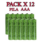 Pilas Solares Aaa - Recargables Pack 12 Unid De Calidad