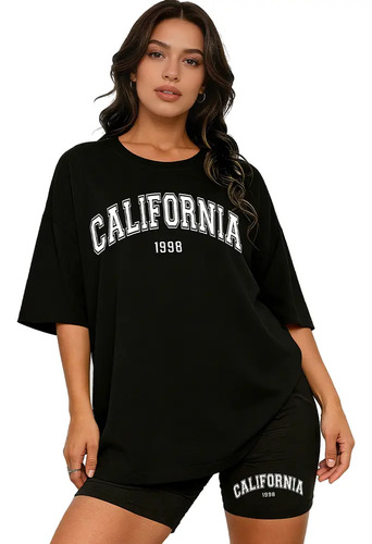 Conjuntos De Camiseta Y Pantalón Corto Para Mujer Casual | MercadoLibre