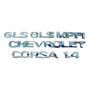 Kit Emblemas Corsa Chevrolet 1.4 Mpfi 6piezas Chevrolet Corsa