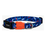 Collar Zeedog Atlanta, Color Azul, Talla G, Diseño Con Nombre: Atlanta