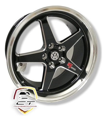 Kit 2 Rines 18 5-112 P/golf Jetta Gti Gli Variant Passat Leo