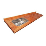 Mesada De Madera Semi Dura Ciega Eucalipto Sin Nudos 100x60