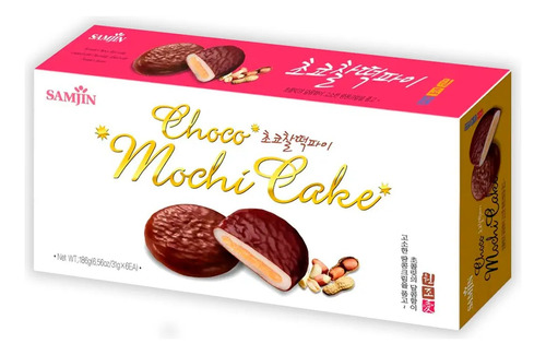 Mochi Coreano Cubierta De Chocolate Relleno Crema Cacahuate