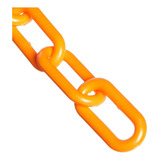 Mr. Chain Cadena De Barrera De Plastico  Color Naranja De S