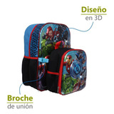 Mochila Escolar Ruz 3d Avengers Original + Lonchera