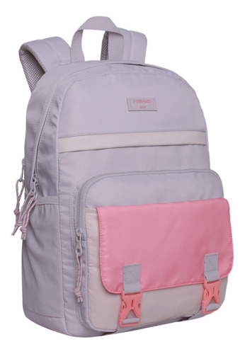 Mochila Microfibra Corolla Color Block Gris Head