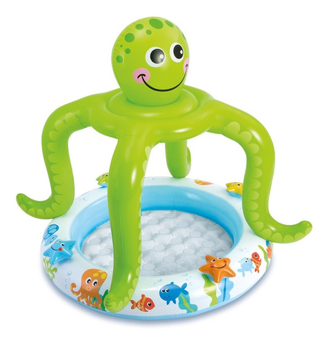 Pileta Inflable Intex Para Bebe Modelo Pulpo 102x104cm