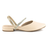 Mule Tamanco Feminino Mississipi Casual Pedrarias Cristais