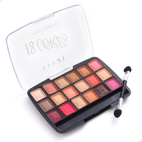 Estojo Paleta De Sombras Matte Vivai 18 Cores Make