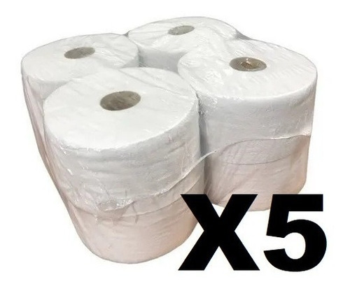 5 Bolsones Papel Higienico Jumbo 350mt X8u