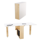 Escritorio Mesa Libro Plegable Con Alas Moderno Home Office