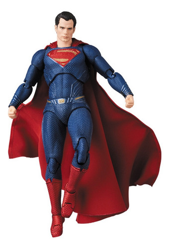 Mafex 057 Superman Justice League Dc Comics Acción Figura 