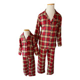 Pijama Infantil Unissex Xadrez Flanela