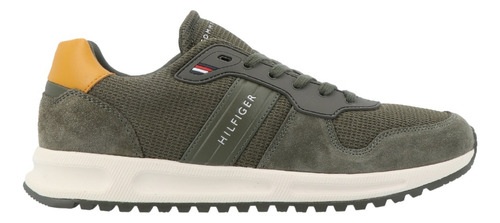 Tenis Tommy Hilfiger Modern Mix Runner Army 100% Original