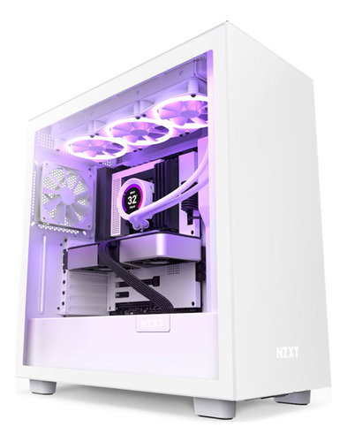 Gabinete Gamer Nzxt H7 Atx Media Torre 2 Fan Cristal Templad