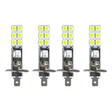 Kit De 4 Bombillas Led H1 6000 K Superblancas De 80 W, Luz A