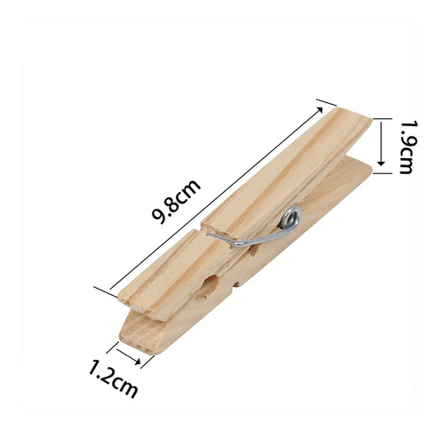 36pçs - Prendedor De Roupa Em Madeira 1ª Qualidade, Gigante