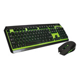 Kit De Teclado Y Mouse Gamer Inalámbrico Noga Nkb-40 Español