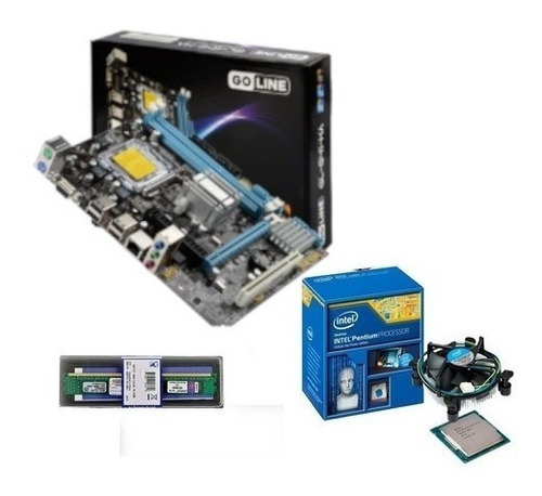 Kit Mb 775 Placa Mae G41 + Pentium + 4gb Ddr3 1333 + Ssd 120