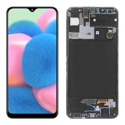 Tela Display Frontal Para Galaxy A30s A307 Amoled C/aro