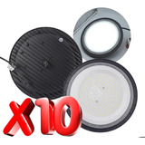 Pack 10pz Reflectores Minero Ufo 150w Potente Luz Led Blanca