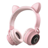 Auricular Bluetooth Inalambrico De Niños Orejas De Gato 