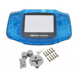 Carcasa Para Game Boy Advance Gba Color Azul Transparente