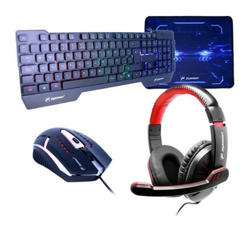 Kit Gamer 4 En 1 (teclado, Audifonos, Mouse Y Mousepad)