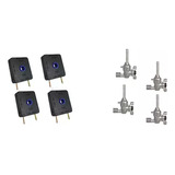 Kit 4 Interruptores+ 4 Registro Ramal Rosca Fischer Cooktop