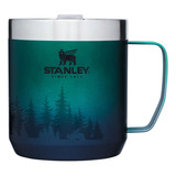 Taza Vaso Térmico Stanley Camp Mug Con Tapa 354ml - Green Color Verde Taza, Vaso