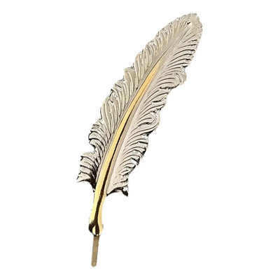 Pluma Metalica Para Sombrero\u002Ftexana | Meses sin interés