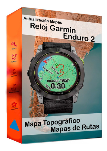 Mapa Topografico Y Carretero Para Reloj Garmin Enduro 2