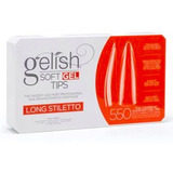 Tips Long Stiletto Soft Gel Caja 550 Piezas Uñas By Gelish
