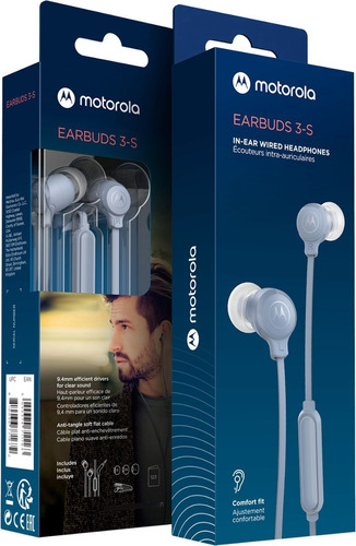 Audífonos Motorola Earbuds 3-s Manos Libres Nueva Línea 2022