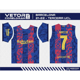 Arte Vetor Terceira Camisa Barcelona 2021-2022 
