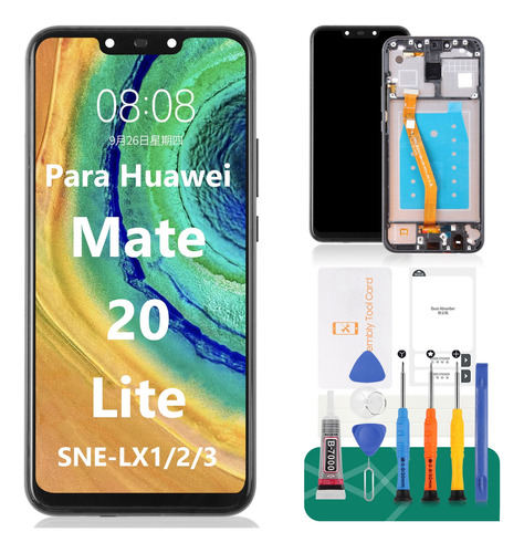 Para Huawei Mate 20 Lite Pantalla Táctil Lcd Con Marco