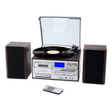 Musitrend Tocadiscos 10 En 1 Con Altavoces Externos, Tocadis