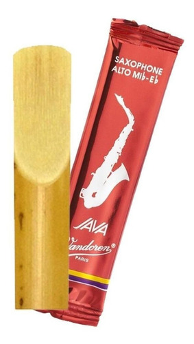 Palheta  P/ Sax Alto N°2 Vandoren Java Red Kit Com 2 Unidade