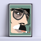 Cuadro Charly Garcia Estilo Poster 30x40cm Listo P Colgar