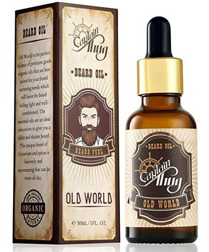 30 Ml De Aceite Capitán Gamberro Barba - (viejo Mundo) - Pri