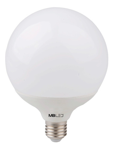 2 Lâmpadas Led Globo 20w Original Mbled Luz Morna 3000k