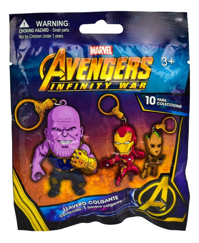 Avengers Infinity War Sobre Con Llavero Sorpresa Just Toys 
